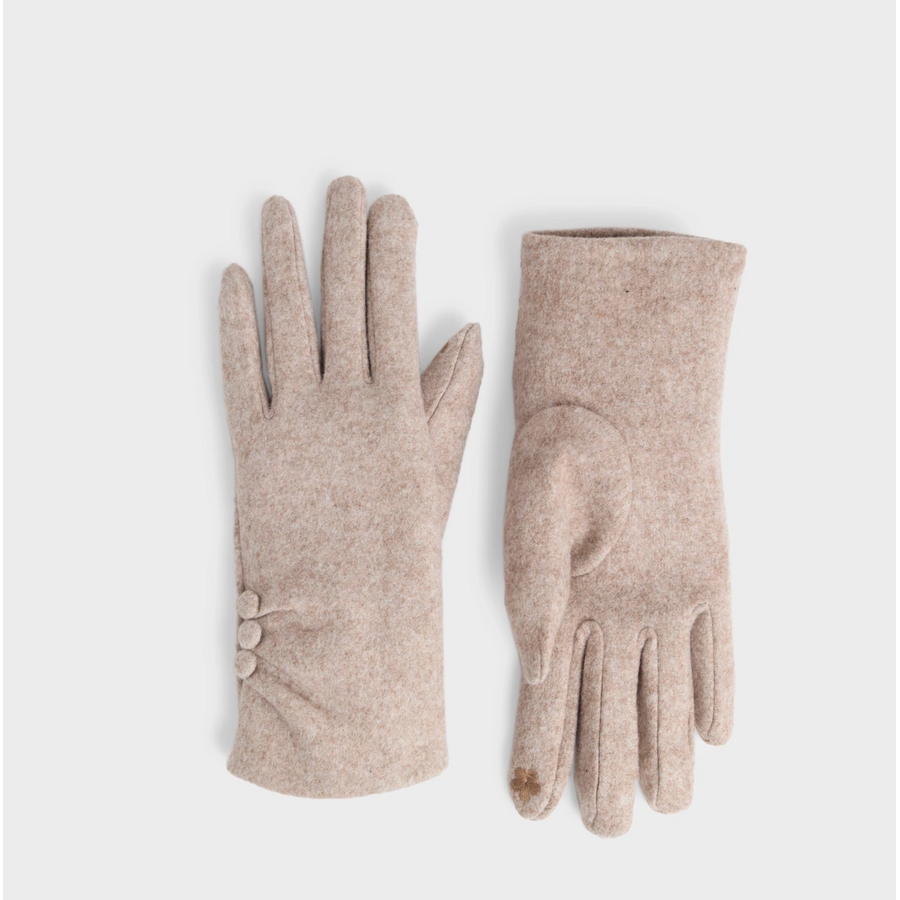 Chic Button Detail Touchscreen Gloves