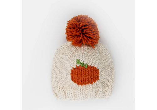  Huggalugs Pumpkin Hand Knit Beanie Hat 