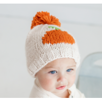 Pumpkin Hand Knit Beanie Hat