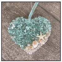 Coastal Heart Sun Catcher / Ornament
