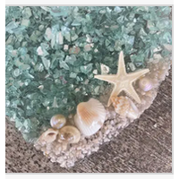 Coastal Heart Sun Catcher / Ornament