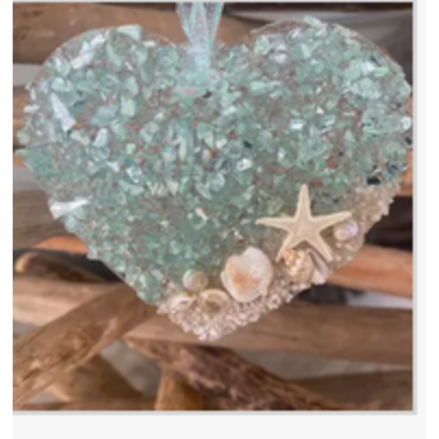 Coastal Heart Sun Catcher / Ornament