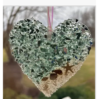 Coastal Heart Sun Catcher / Ornament