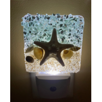 Coastal Night Light Starfish with Seashells