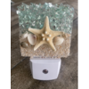 Sea Dreams Coastal Art Coastal Night Light Starfish with Seashells
