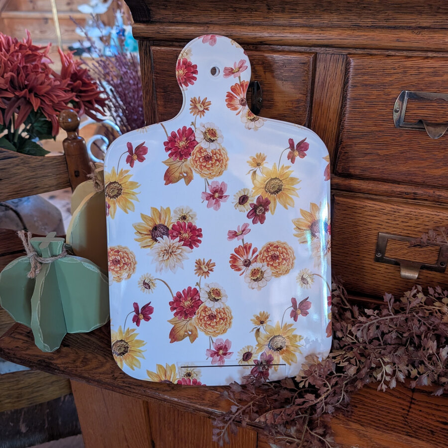 Fall Floral Charcuterie Board
