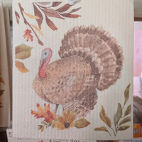 Fall Floral Reusable Dish Cloth
