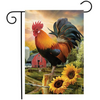Fancy Rooster Garden Flag