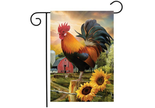  Fancy Rooster Garden Flag 