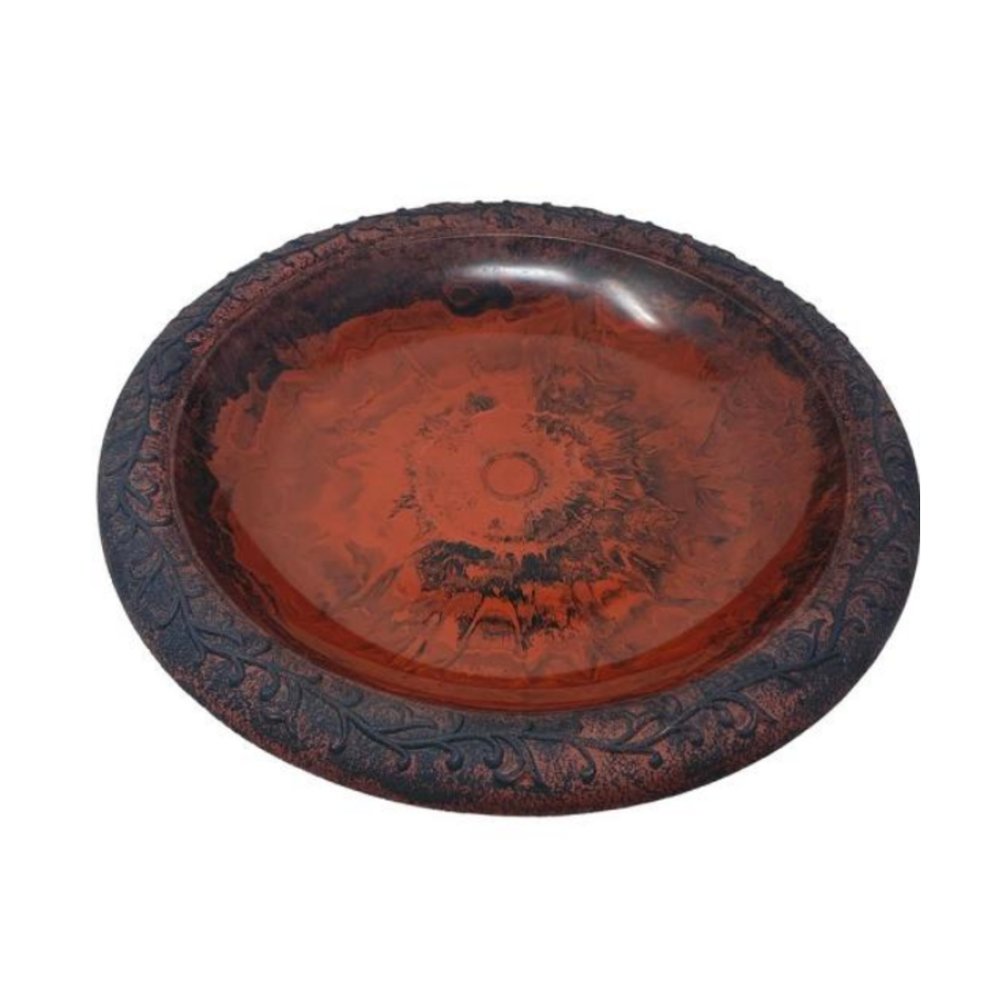 Fiber Clay Birdbath 19" Bowl
