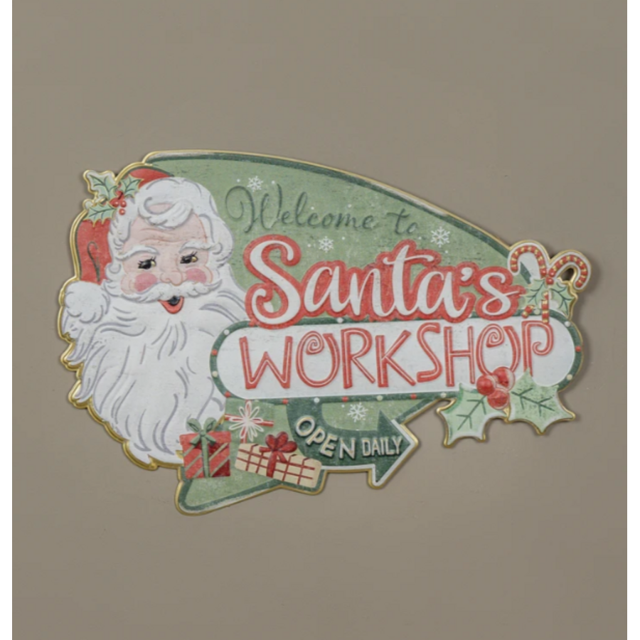 Santa's Workshop Sign