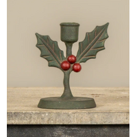 Holly Taper Candle Holder