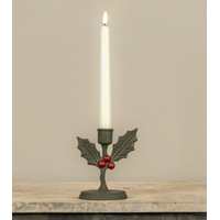 Holly Taper Candle Holder