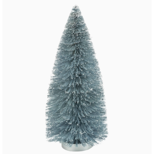  Silver Tree Home & Holiday Pale Blue Lightly Glittered Bottle Brush Tree 