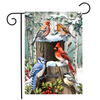 Winter Wonderland Birds Garden Flag