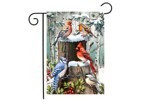  Winter Wonderland Birds Garden Flag 