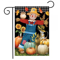 Friendly Scarecrow Garden Flag