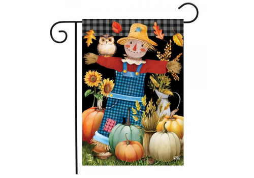  Friendly Scarecrow Garden Flag 