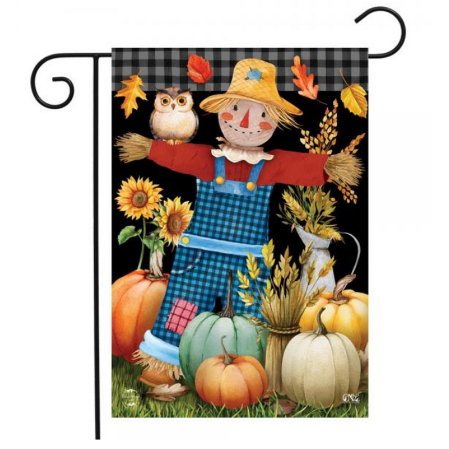 Friendly Scarecrow Garden Flag