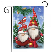 Winter Gnomes Garden Flag