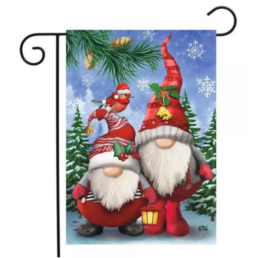 Winter Gnomes Garden Flag