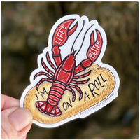 I'm on a Roll Maine Lobster Roll Sticker
