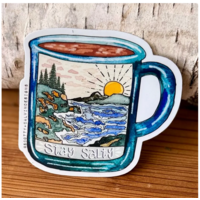 Stay Salty Coastal Mug Sticker