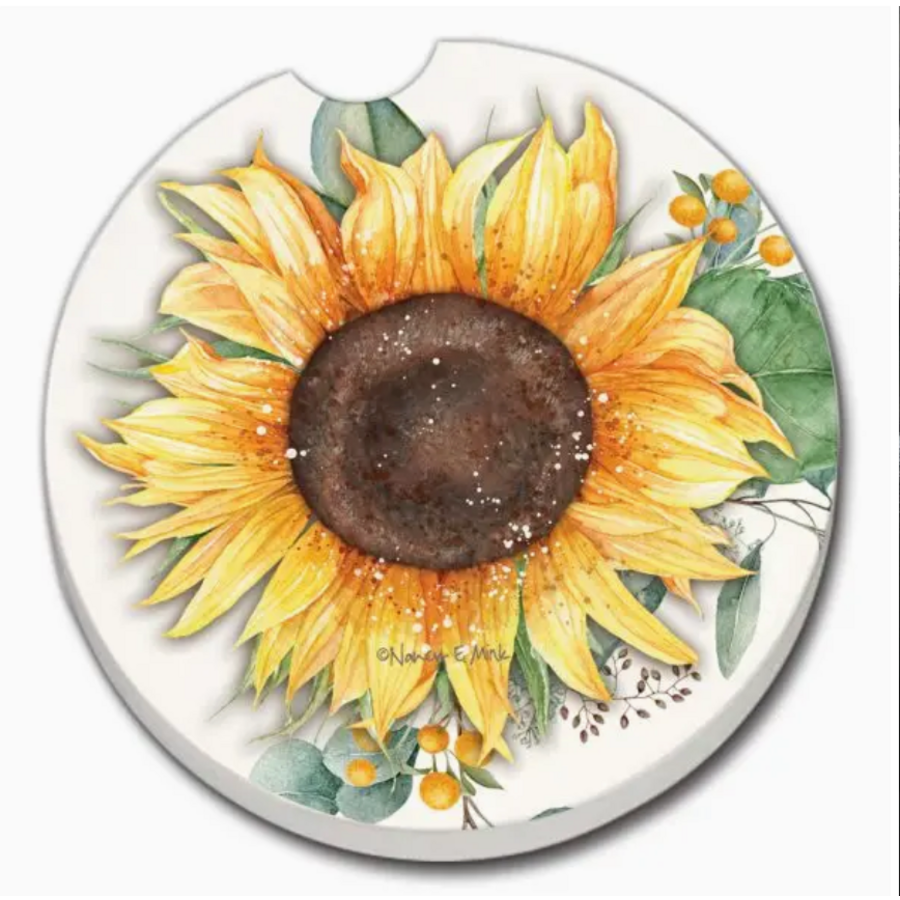 Sunflower Fields Car Coaster