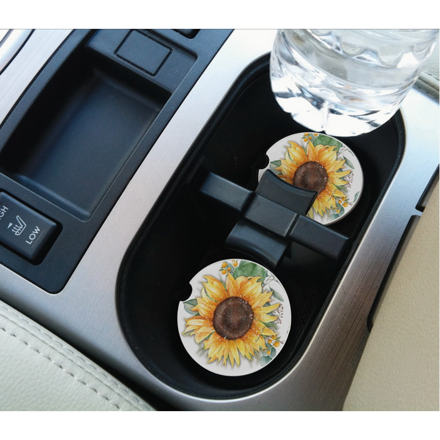 Sunflower Fields Car Coaster