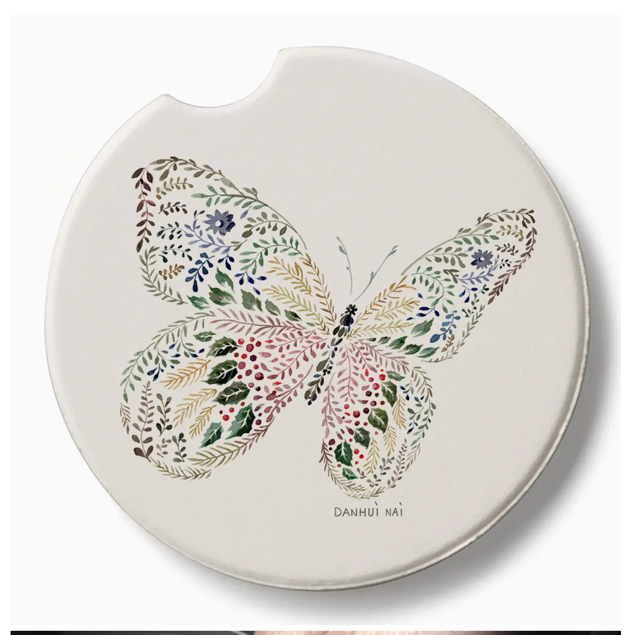 Nature Butterfly Car Coaster