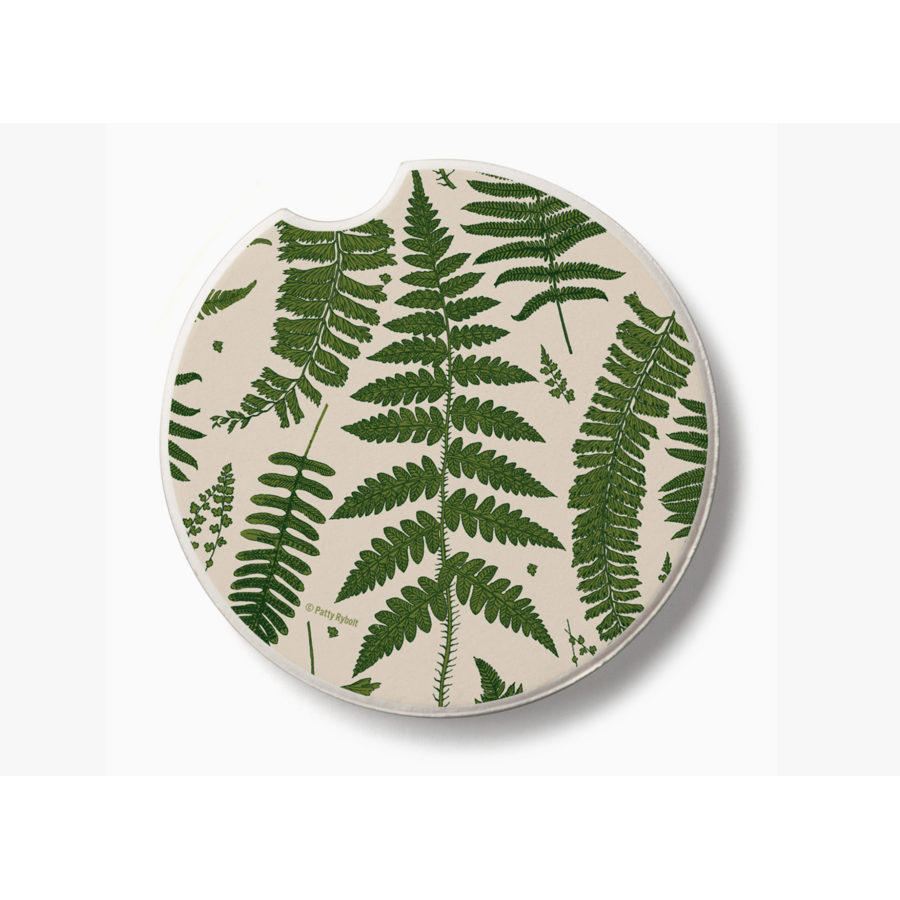Natural Ferns Car Coaster