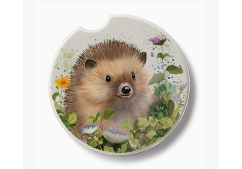  Counter Art/Highland HomeThirstystone Hedgehog in Ivy Car Coaster 