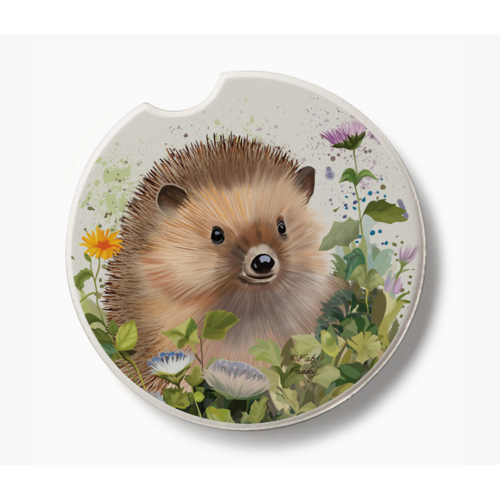  Counter Art/Highland HomeThirstystone Hedgehog in Ivy Car Coaster 