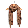 Joy Accessories Tan Chevron Plaid Scarf