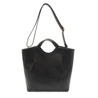 Vegan Leather Double Zip Tote