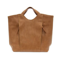Vegan Leather Double Zip Tote