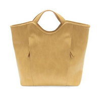 Vegan Leather Double Zip Tote