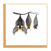 Quilling Cards Bats Halloween Quilled Card