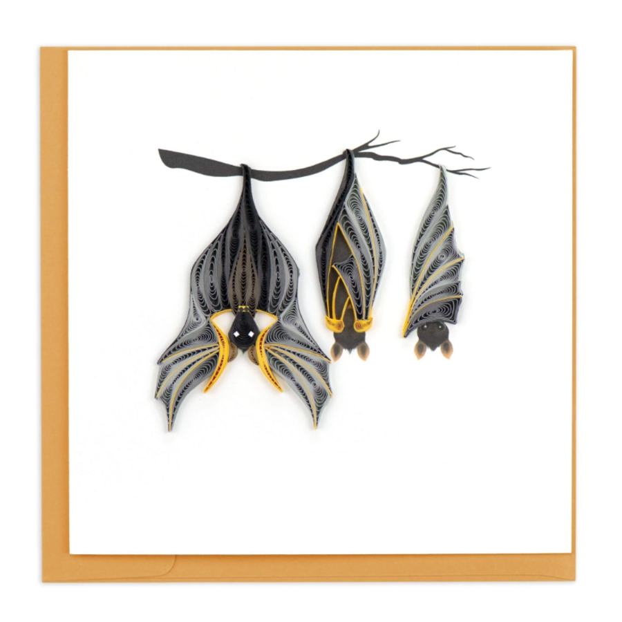Bats Halloween Quilled Card