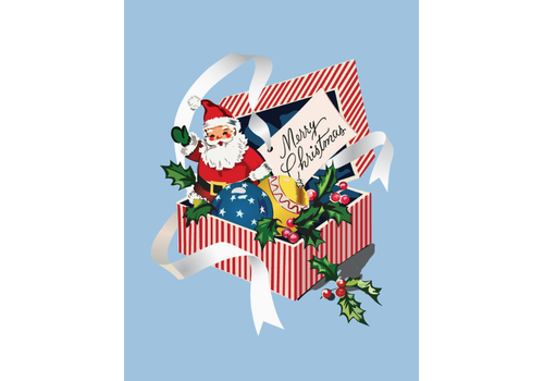  Fridgedoor Merry Christmas Santa & Gift Box Magnet 