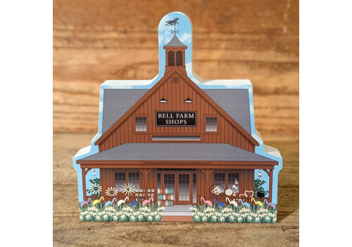  Cat's Meow Village Bell Farm Shops Handcrafted Wooden Keepsake 