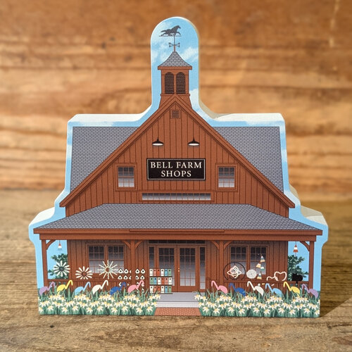  Cat's Meow Village Bell Farm Shops Handcrafted Wooden Keepsake 