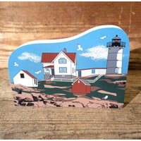 Nubble Light House Handcrafted Wooden Keepsake
