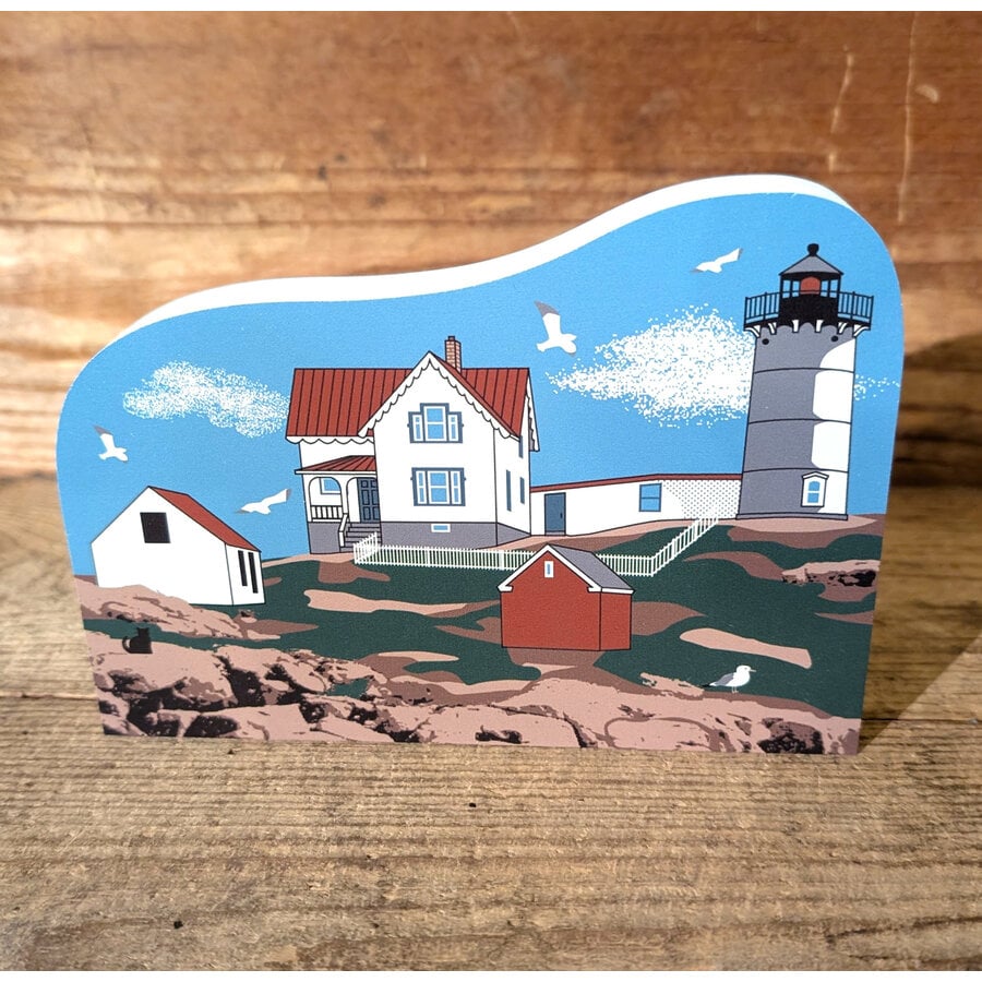 Nubble Light House Handcrafted Wooden Keepsake