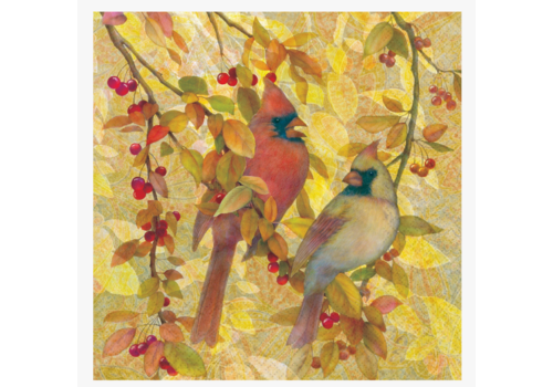  Boston International Paper Cocktail Napkin 20 Ct Autumn Flight 