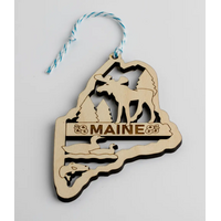 Maine State Christmas Ornament Moose