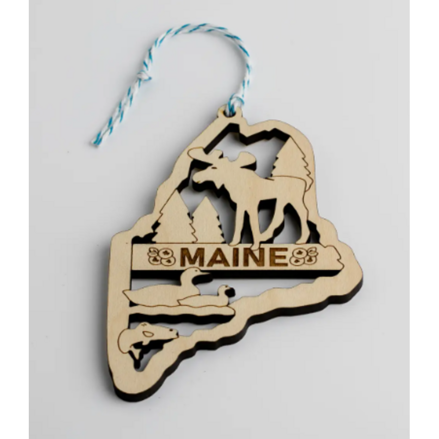 Maine State Christmas Ornament Moose