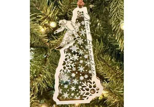  Maple and Holly NH Ornament Snowboarder 