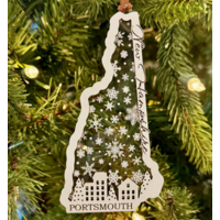 NH Ornament Town Scene Portsmouth