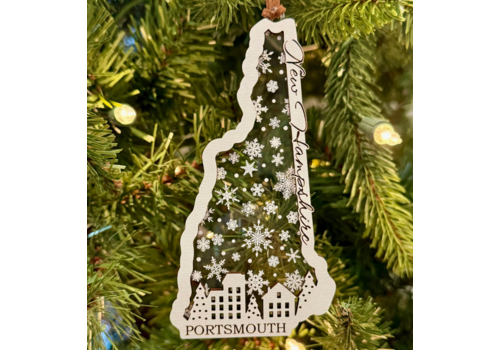  Maple and Holly NH Ornament Town Scene Portsmouth 